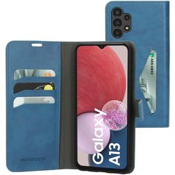 Mobiparts Classic Wallet Samsung Galaxy A13 4G Hoesje Bookcase Portemonnee - Steel Blue