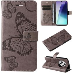 Mobigear Butterfly Xiaomi Redmi 14C Hoesje Bookcase Portemonnee - Grijs