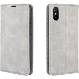 Mobigear Retro Slim Xiaomi Redmi 9A Hoesje Bookcase Portemonnee - Grijs Mobigear Retro Slim Xiaomi Redmi 9A Hoesje Bookcase Portemonnee - Grijs