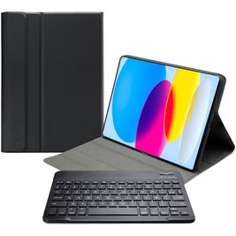 Mobilize Detachable Bluetooth Keyboard iPad 10 (2022) Hoes AZERTY Bluetooth Toetsenbord Bookcase - Zwart