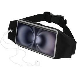 Mobiparts Comfort Fit Telefoonhouder Hardlopen iPhone 16 Sport Hoesje Neopreen Sportarmband - Zwart