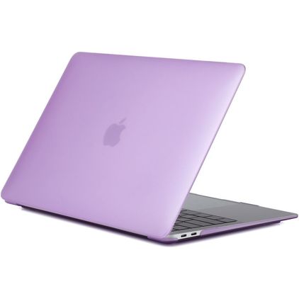 Mobigear Matte MacBook Air 13 Inch (2018-2020) Hoes Hardshell Laptopcover MacBook Case - Paars - Model A1932 / A2179 / A2337