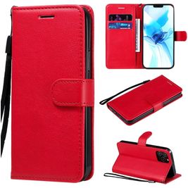Mobigear Premium iPhone 12 Pro Hoesje Bookcase Portemonnee - Rood