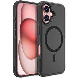 Mobigear Traveller iPhone 16 MagSafe Hoesje Hardcase Backcover Shockproof - Zwart