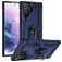 Mobigear Armor Ring Samsung Galaxy S23 Ultra Hoesje Hardcase Backcover Shockproof met Ringhouder - Blauw