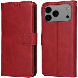 Mobigear Wallet iPhone 17 Pro Max Hoesje Bookcase Portemonnee - Rood