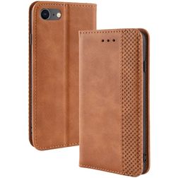 Mobigear Sensation iPhone SE (2022) Hoesje Bookcase Portemonnee - Cognac