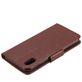 Mobigear Flowers iPhone XS Max Hoesje Bookcase Portemonnee - Bruin