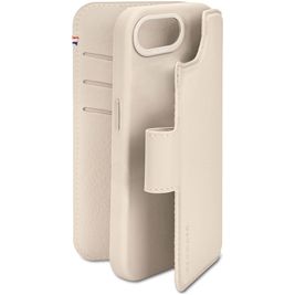 Decoded Detachable Wallet iPhone 16e MagSafe Hoesje Echt Leer Uitneembare 2in1 Bookcase Portemonnee - Clay