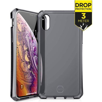 ITSkins SpectrumClear iPhone XS Hoesje Flexibel TPU Backcover Shockproof - Zwart