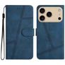 Mobigear Stitch iPhone 17 Pro Hoesje Bookcase Portemonnee - Blauw