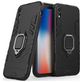 Mobigear Armor Ring iPhone XR Hoesje Hardcase Backcover Shockproof met Ringhouder - Zwart