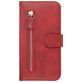 Mobigear Zipper Samsung Galaxy S20 Hoesje Bookcase Portemonnee - Rood