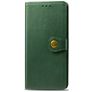 Mobigear Snap Button Xiaomi Redmi 9C Hoesje Bookcase Portemonnee - Groen