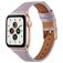 Mobigear Napoli Leren Apple Watch Bandje Gespsluiting - 49/46/45/44 mm - Paars