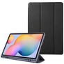 Mobigear Tri-Fold Samsung Galaxy Tab S6 Lite Hoes Bookcase + Stylus Houder - Zwart