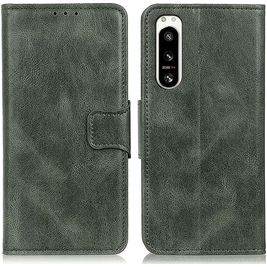 Mobigear Classy Sony Xperia 5 IV Hoesje Bookcase Portemonnee - Groen
