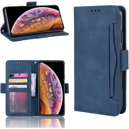 Mobigear Slide Wallet iPhone 11 Pro Hoesje Bookcase Portemonnee - Blauw