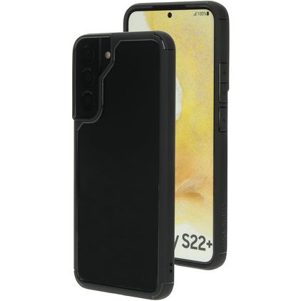 Mobiparts Rugged Clear Samsung Galaxy S22 Plus Hoesje Hardcase Backcover Shockproof - Transparant / Zwart
