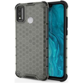 Mobigear Honeycomb HONOR 9X Lite Hoesje Hardcase Backcover Shockproof - Grijs