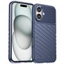 Mobigear Groove iPhone 16 Hoesje Flexibel TPU Backcover - Blauw