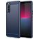 Mobigear Brushed Slim Sony Xperia 10 V Hoesje Flexibel TPU Backcover - Blauw