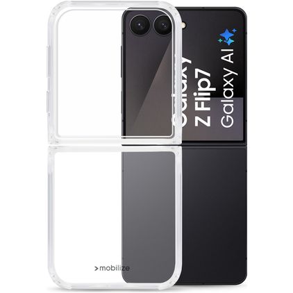 Mobilize Gelly Case Doorzichtig Samsung Galaxy Z Flip 8 Hoesje Flexibel TPU Backcover - Transparant