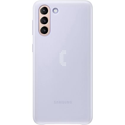 Samsung LED Cover Samsung Galaxy S21 Plus Hoesje Hardcase Backcover - Paars