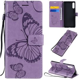 Mobigear Butterfly Sony Xperia L4 Hoesje Bookcase Portemonnee - Paars