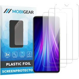Mobigear Xiaomi Redmi Note 8 Pro Screenprotector Folie - Case Friendly (3-Pack)