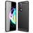 Mobigear Brushed Slim Motorola Edge 20 Hoesje Flexibel TPU Backcover - Zwart