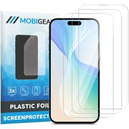 Mobigear iPhone 15 Screenprotector Folie - Case Friendly (3-Pack)
