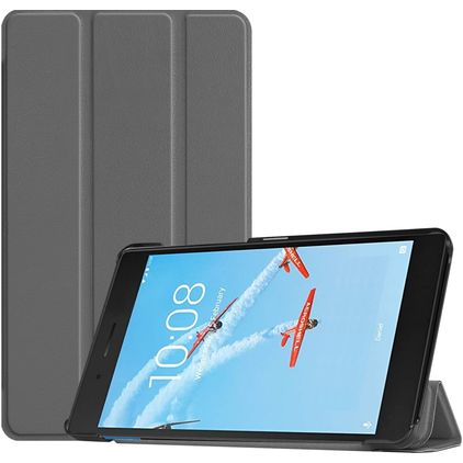 Mobigear Tri-Fold Lenovo Tab E7 Hoes Bookcase - Grijs