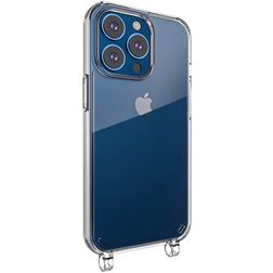 Mobigear Mix & Match Doorzichtig iPhone 13 Pro Max Flexibel TPU Hoesje met koord - Transparant