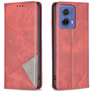 Mobigear Rhombus Slim Motorola Moto G85 Hoesje Bookcase - Rood