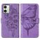 Mobigear Butterfly Motorola Moto G54 Hoesje Bookcase Portemonnee - Paars