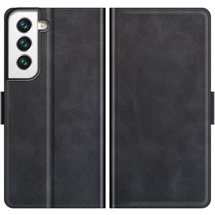 Mobigear Slim Magnet Samsung Galaxy S22 Hoesje Bookcase Portemonnee - Zwart