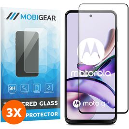 Mobigear Premium Motorola Moto G23 Glazen Screenprotector - Case Friendly - Zwart (3-Pack)