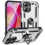 Mobigear Armor Ring iPhone 16 Plus Hoesje Hardcase Backcover Shockproof met Ringhouder - Zilver
