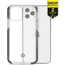 Mobilize Shatterproof iPhone 12 Hoesje Hardcase Backcover Shockproof - Transparant / Zwart