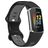 Mobigear Sport Dual Siliconen Fitbit Charge 5 Bandje Druksluiting - Zwart / Grijs