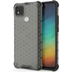 Mobigear Honeycomb Xiaomi Redmi 9C Hoesje Hardcase Backcover Shockproof - Grijs