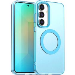 Mobigear Shockproof Samsung Galaxy S25 FE MagSafe Hoesje Hardcase Backcover - Blauw