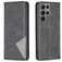 Mobigear Rhombus Slim Samsung Galaxy S23 Ultra Hoesje Bookcase - Zwart