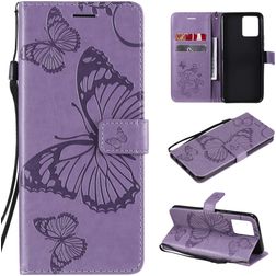 Mobigear Butterfly Realme 8 Pro Hoesje Bookcase Portemonnee - Paars