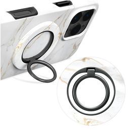 MIO Holder MagSafe Telefoon Ring - White Marble Universeel