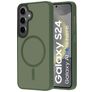 Mobiparts Hardcover Samsung Galaxy S24 MagSafe Hoesje Hardcase Backcover - Satin Green
