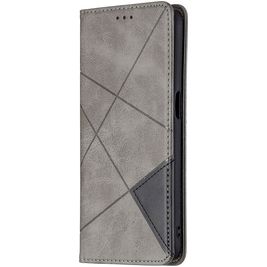 Mobigear Rhombus Slim Realme 8 5G Hoesje Bookcase - Grijs