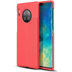 Mobigear Luxury Huawei Mate 30 Pro Hoesje Flexibel TPU Backcover - Rood