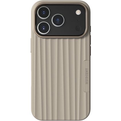 Nudient Bold iPhone 17 Pro MagSafe Hoesje Hardcase Backcover - Linen Beige